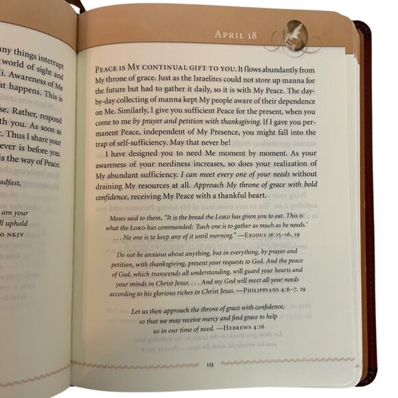 Jesus Calling 365-Day Devotional By Sarah Young Large Text Leathersoft Book - Picture 4 of 7